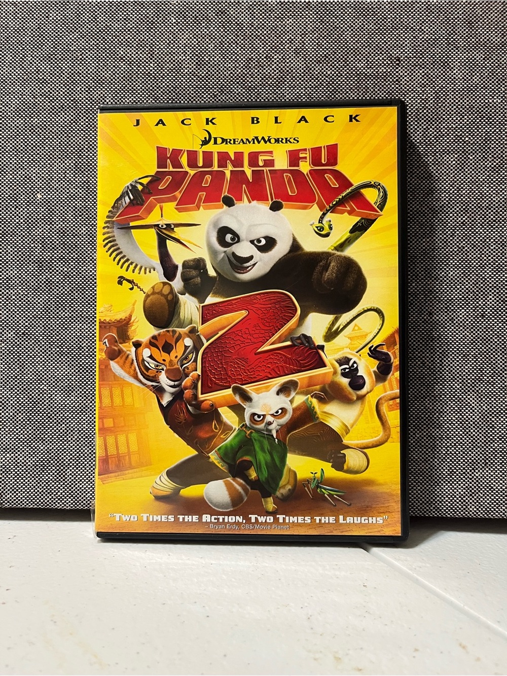 DreamWorks Kung Fu Panda DVD - Black, Yellow, Green, Blue Artwork